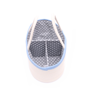 <span class=keywords><strong>Panier</strong></span> à <span class=keywords><strong>linge</strong></span> pliable de corde de coton de caddie de couche-culotte de bébé pour des enfants avec le séparateur amovible - Product Image 2