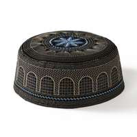 Gorras Islámicas Musulmanas para Hombre, Gorros de Oración Transpirables, Gorros Kufi con Bordado Premium, Gorros Hui Árabes Islámicos Judíos
