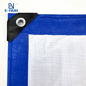 Precio barato de fábrica Lona blanca azul Lona de polietileno impermeable de plástico para exteriores - Product Image 2