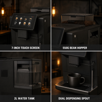 Cafetera Espresso Profesional Inteligente de Alta Calidad con Molinillo, Autolimpiante, para Uso Comercial en Cafeterías