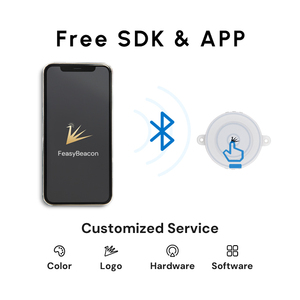 Beacon di Prossimità Bluetooth BLE 5.1 Programmabile con UUID, Impermeabile IP67, Lunga Durata della Batteria, con Pulsante - Product Image 3