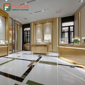 Meubles de présentation de bijoux de luxe pour la vente au détail, cadre métallique, vitrine de magasin commercial - Product Image 5