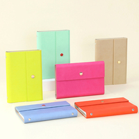 En Stock épaissi A6 cahier à feuilles mobiles Pu A5 cahier à trois volets bureau d'affaires Notepsd livre à spirale cadeaux personnalisés