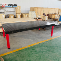 Système de fixation modulaire 3D de précision D16 avec trous de 16 mm, marquage d'échelle précis, pour table de soudage industrielle