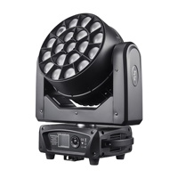 Projecteur de scène LED RVBW DMX à 19 têtes mobiles, à changement de couleur, en aluminium, pour discothèques et streaming en direct - Modèle K10 90-250V