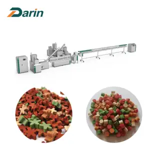 Full Automatic Dry Cold Press Dog Food Machine Production Extrusion dog chews treat processing line