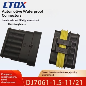 موصل AMP طراز DJ7061-1.5-11/21، قابس ذكر وأنثى للسيارات 282106/282088-1 - Product Image 5