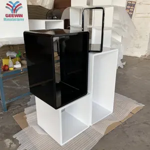 Factory Manufacture Modern Elegant Display Cube MDF Shelving Decor Fixtures