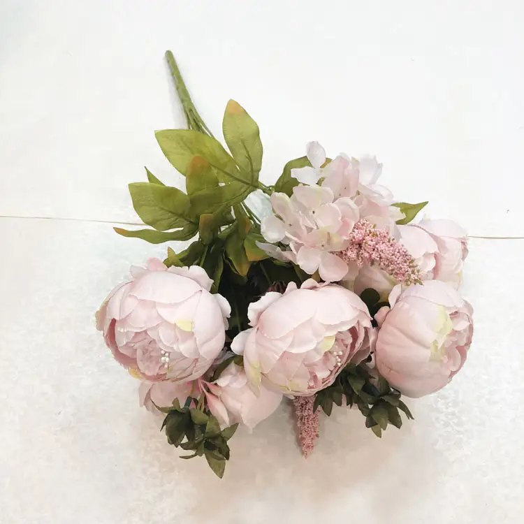 Da sposa bouquet di fiori di seta fiori di peonia commercio all'ingrosso artificiale del fiore del peony