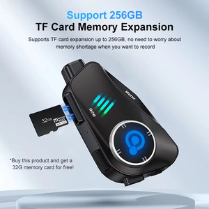 New Q28 2X không thấm nước máy ảnh intercom xe máy bt5.3 với HD Dashcam <span class=keywords><strong>Bluetooth</strong></span> Mũ bảo hiểm intercom Tai nghe Video Recorder HD1080P - Product Image 4