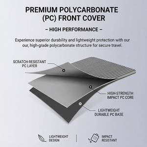 <span class=keywords><strong>Trolley</strong></span> Bagaglio a Mano Unisex in PC con Ampio Spazio Interno, Cinghia Centrale Larga, Tasca e USB - Product Image 4