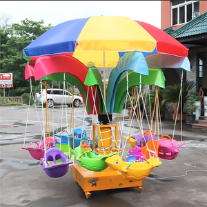 Chaise volante rotative pour enfants, mini-carrousel, grand équipement de divertissement en plein air, <span class=keywords><strong>parc</strong></span> d'attractions à vendre - Product Image 2