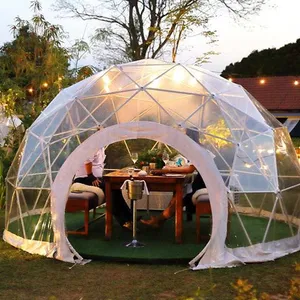 आउटडोर टेंट आपूर्तिकर्ता कमरे एल्यूमीनियम सर्दियों Geodesic गुंबद बड़े एक फ्रेम घर Glamping तम्बू