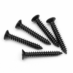 Vis autotaraudeuse à tête fraisée plate noire KA, petite vis autotaraudeuse à tête plate GB846M1M2M3M4M5 en alliage d'acier, fabriquée en Chine - Product Image 3