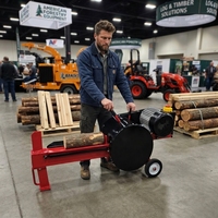 Fendeuse de bûches électrique rapide HOT JQ, 2 secondes de temps de fendage, avec composants à engrenages, puissance 1,5 kW, force de 7 tonnes, pour bois de chauffage forestier
