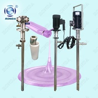 Pompe à vis pneumatique pour fût HS SS316, transfert de liquides à haute viscosité, pompe à glycérine, pompe à shampoing pour fût de 55 gallons jusqu'à 100 000 cps