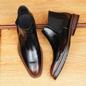 Chaussures habillées formelles en cuir véritable pour hommes, sur mesure, haut de gamme et luxueuses, chaussures en cuir élégantes pour hommes pour les occasions formelles - Product Image 2