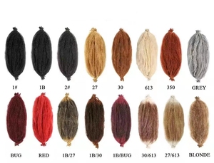 Pre-tách mùa xuân afro Twist tóc pre-fluffed kinky xoắn tự nhiên cho phong cách bảo vệ Marley Crochet bện tóc - Product Image 2