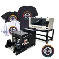 Machine d'impression à jet d'encre pour t-shirts en PET ed A3, imprimante 30cm 4720 i3200 DTF avec sèche-poudre automatique, Double xp600 DTF