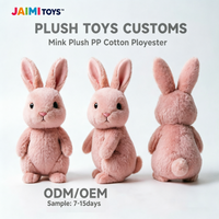 Peluche personnalisée en forme de lapin, adorable jouet en peluche pour enfants, cadeau d'anniversaire, vente en gros de peluches promotionnelles OEM/ODM