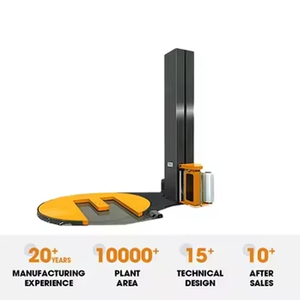 M Type Stretch Film Wrapping Machine Turntable <b>Pallet</b> Wrapper Pre-stretch Film <b>Pallet</b> Packaging Equipment - Product Image 2