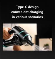Mini aspirateur sans fil à forte puissance d'aspiration pour voitures, aspirateur portable pour l'intérieur de la maison