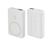 Batterie externe magnétique sans fil haute capacité 22,5W/18W/10W avec écran LED, ports Type-C et USB, support de câbles, utilisation en extérieur