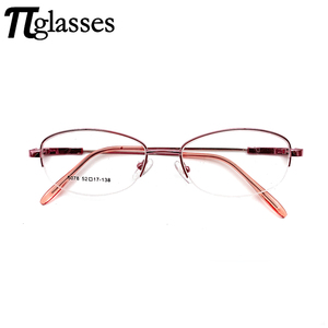 Cina di alta qualità Design all'ingrosso mezza struttura in metallo oro <span class=keywords><strong>occhiali</strong></span> <span class=keywords><strong>da</strong></span> <span class=keywords><strong>vista</strong></span> per le ragazze - Product Image 1