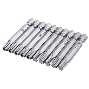 Punta Torx Magnética de 50 mm T5-T40, Acero Aleado S3, Vástago Hexagonal de 1/4, <span class=keywords><strong>Estrella</strong></span> Sólida de <span class=keywords><strong>6</strong></span> <span class=keywords><strong>Puntas</strong></span>, OEM para Atornillador de Impacto - Product Image 1
