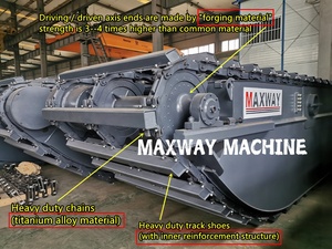 MAXWAY MACHINE COMPANY, High Quality Amphibious Pontoon for Swamp Excavator , Model: MAX200PU - Product Image 4