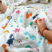 Kangobaby Vente en Gros Couverture d'Emmaillotage Sûre en Mousseline de Coton Bambou pour Bébé, Serviette de Bain en Gaze Respirante, Couverture d'Allaitement, Coffret Cadeau Bébé