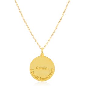 Loveher Jewelry lujo Retro moda Gemini <span class=keywords><strong>Capricornio</strong></span> cáncer Zodiaco collar 925 latón plateado para uso General no es fácil de desvanecer - Product Image 6