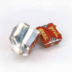 Caja de papel de comida rápida desechable para llevar, alitas de pollo para llevar y patatas fritas personalizadas, Hamburguesa de embalaje de comida rápida - Product Image 6