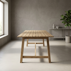 Solid Teak Square Waterproof Eco-Friendly Durable Foldable Modern Outdoor Dining <b>Table</b> for 6 Persons - Product Image 4