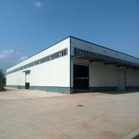 Bâtiment d'entrepôt préfabriqué en acier à faible coût, matériaux de construction certifiés CE, installation rapide, garantie 5 ans, sûr et fiable