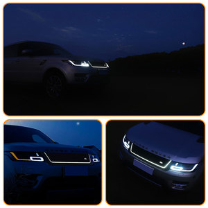 Pièces de carrosserie Mise à niveau de la grille avant Facelift Bumper Grille avec lumière pour Land <span class=keywords><strong>Rover</strong></span> Range <span class=keywords><strong>Rover</strong></span> Sports 2014-2017 Jusqu'à 2018 - Product Image 5