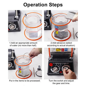 Mini pulidora eléctrica rotativa para joyería de oro, plata, piedras preciosas y metal, con temporizador de 5 velocidades. - Product Image 4