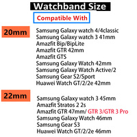20mm 22mm gewebtes Nylon Loop Sport Uhren armband für Samsung Galaxy Watch 4 Gear S3 44mm 46mm Stoff Uhren armband Gürtel Armband