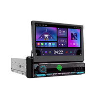 Autoradio numérique haut de gamme pour voiture, écran tactile rétractable de 7 pouces, autoradio stéréo MP5, lecteur multimédia vidéo pour voiture, lecteur DVD