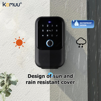 Caja de Seguridad Inteligente KEMUU con Control Remoto por Aplicación, Diseño a Prueba de Manipulaciones, Resistente, para Puerta de Madera, Seguridad Interior y Exterior
