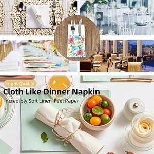 Serviettes en papier non tissées écologiques d'Airlaid pour le <span class=keywords><strong>mariage</strong></span> et le restaurant - Product Image 3