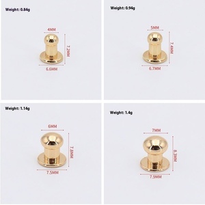 Moda DIY 10mm remache hebilla Metal monje cabeza pezón <span class=keywords><strong>clavo</strong></span> bolsa Hardware especial teléfono móvil Shell equipaje accesorios para muñecas - Product Image 3