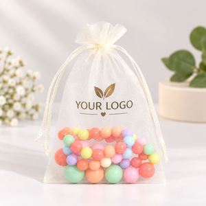 Custom Organza Shopping Pouches Drawstring <b>Gift</b> <b>Bags</b> for Jewelry <b>Weddings</b> Parties Candy and Retail Packaging - Product Image 6