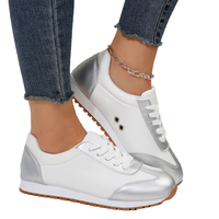 Chaussures de sport décontractées classiques quatre saisons pour femmes douces confortables tout l'extérieur avec vent à lacets semelle intérieure en maille d'entraînement allemande et en PU