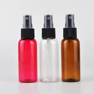 Garrafa plástica vazia para PET Spray 30ml 50ml 60ml 100ml 120ml transparente com pulverizador de névoa fina