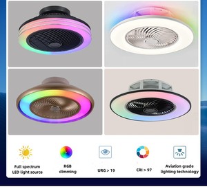 SENKAI moderno RGB decorar la habitación de la luz de techo o el hotel empotrado inteligente LED ventilador de techo con lámpara con <span class=keywords><strong>control</strong></span> remoto - Product Image 5