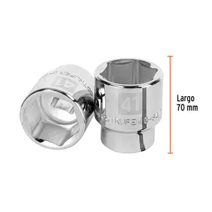Juego de Llaves de Tubo de 41 mm, 6 Puntas, Accionamiento de 3/4'', Marca TRUPER - Product Image 3