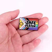 Pin de Solapa de Metal Esmaltado con Letras LGBT de Arcoíris, Insignia de Apoyo para Gays, Lesbianas, Asexuales y Transgénero, Joyería, Regalos y Accesorios