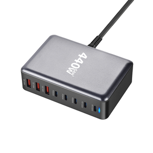 440W GaN USB tipo C caricatore veloce con più porte PD QC3.0 Desktop EU US UK AU adattatore per iPhone/<span class=keywords><strong>Samsung</strong></span>/Laptop - Product Image 6