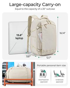 Mochila de Viaje Premium de Gran Capacidad, Impermeable, Convertible, Apta para Laptop, para Viajes de Negocios o Fin de Semana - Product Image 4